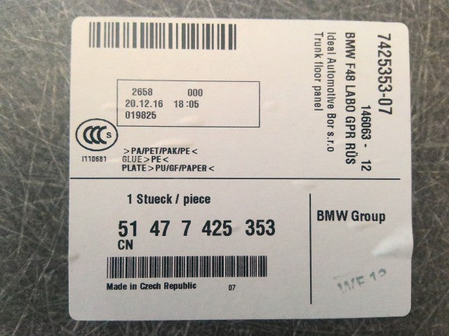 【中古】BMW LDA-HT20 ラゲッジボード 荷室ボード