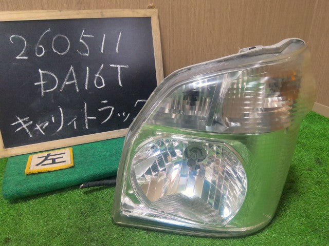 【中古】キャリィ EBD-DA16T 左 ヘッドランプ