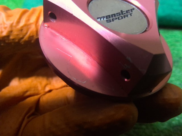 【中古】モンスタースポーツ レーシングオイルフィラーキャップ ＫＥＩ TA-HN22S