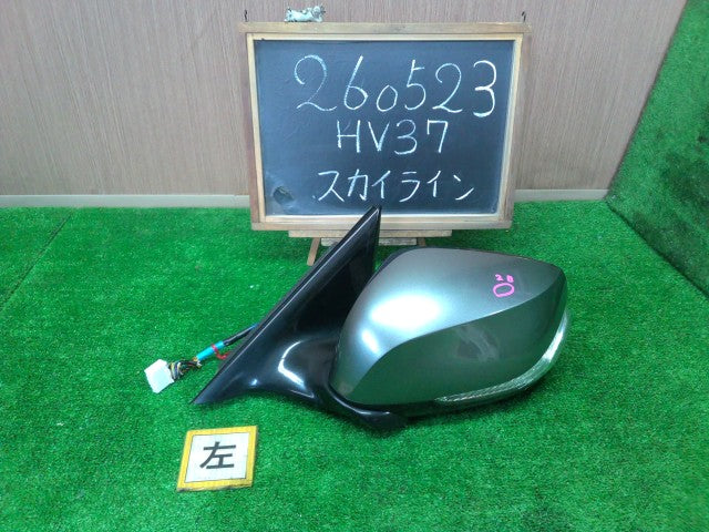 【中古】スカイライン DAA-HV37 左 サイドミラー