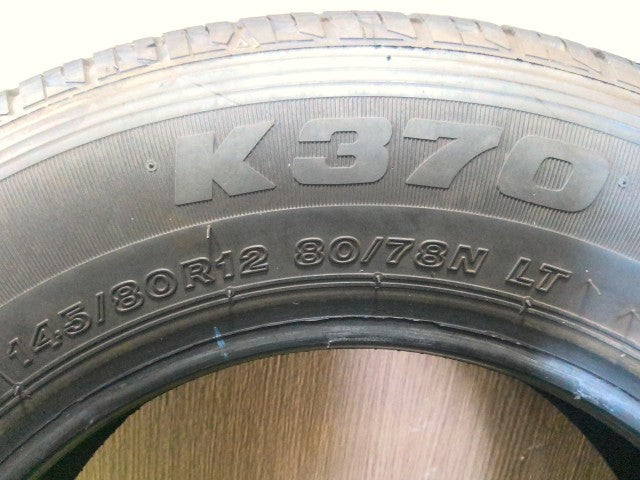 【中古】12インチ ノーマルタイヤ ブリヂストン 145/80R12