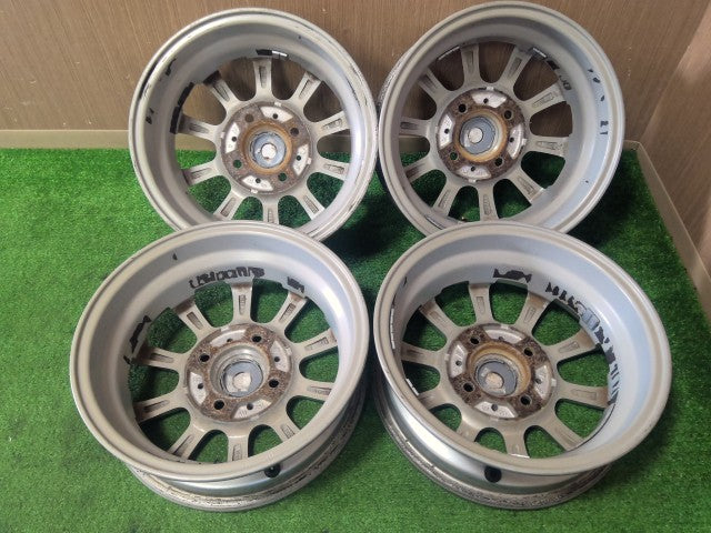 【中古】12インチ 社外 アルミホイール 4J