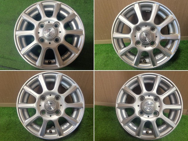 【中古】12インチ 社外 アルミホイール 4J