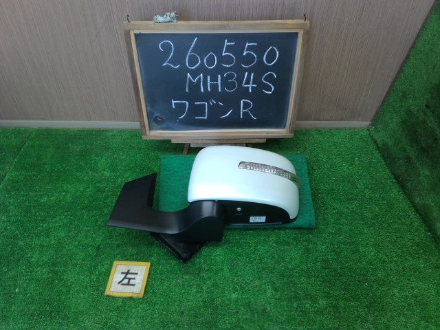 【中古】ワゴンＲ DBA-MH34S 左 サイドミラー