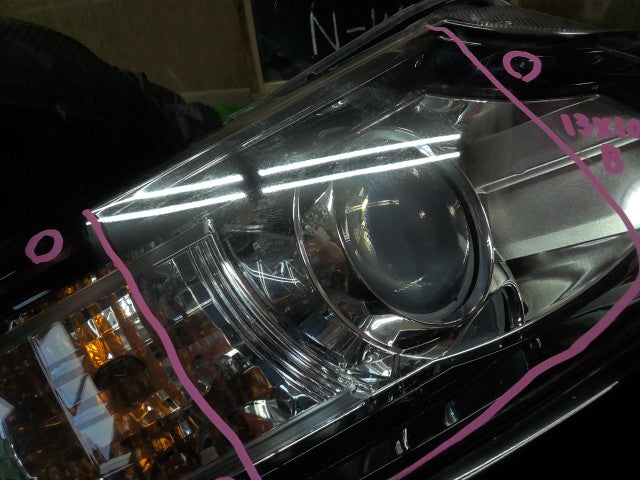 【中古】Ｎ－ＷＧＮ DBA-JH1 右 ヘッドランプ