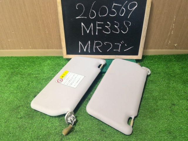 【中古】ＭＲワゴン DBA-MF33S 左右 サンバイザー