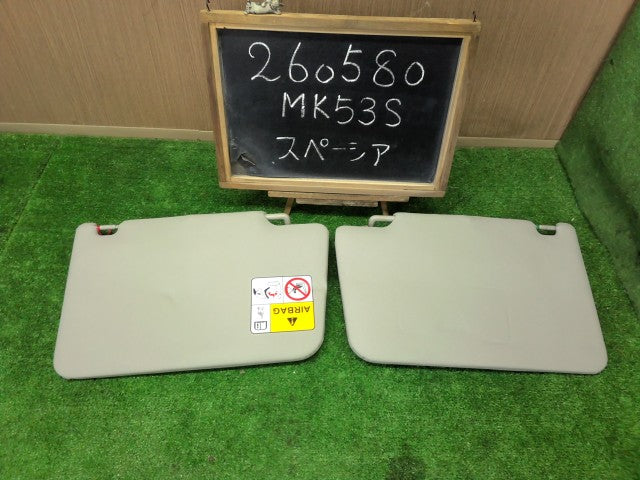 【中古】スペーシア DAA-MK53S サンバイザー 左右