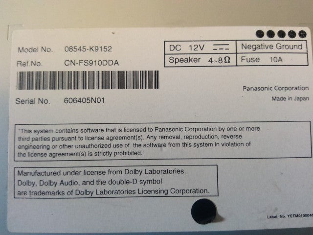 【中古】タフト 6BA-LA900S ダイハツ純正 カーナビゲーション